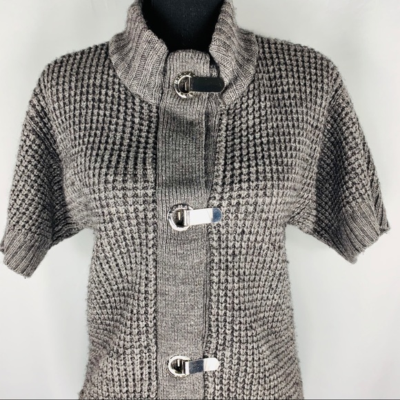 Michael Michael Kors Knit Cardigan Gray Women SM - Picture 4 of 7